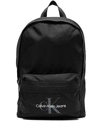 CALVIN KLEIN JEANS: degradè recycled nylon backpack - Black