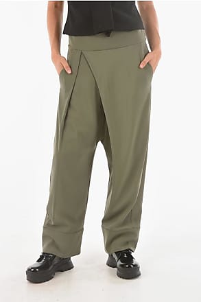 Pantalone con pince verde militare TheDoubleF Uomo Abbigliamento Pantaloni e jeans Pantaloni Pantaloni militari 