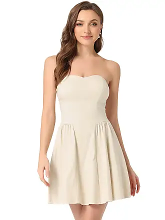  Allegra K Women's Sexy Strapless Party Dress St