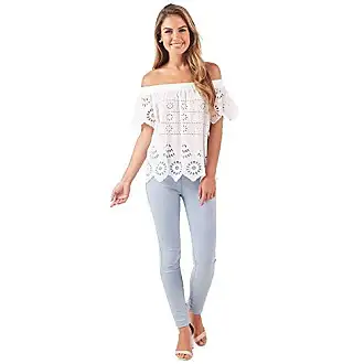 Lucky Brand Womens Long Sleeve Off The Shoulder Top