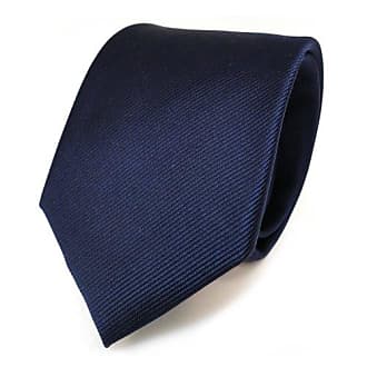 TigerTie Seidenkrawatte blau schwarzblau silber grau kariert Krawatte Seide 