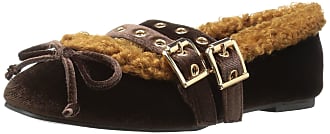 Penny Loves Kenny Womens BOCK Mary Jane Flat, Brown Velvet, 13 Medium US