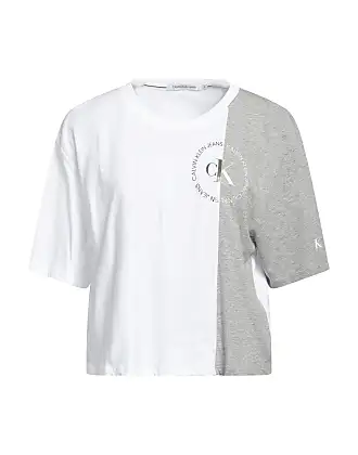Calvin Klein Women's Foil Monogram Logo Short Sleeve Iconic Tee, Cali  Silver, Medium : : Clothing, Shoes & Accessories