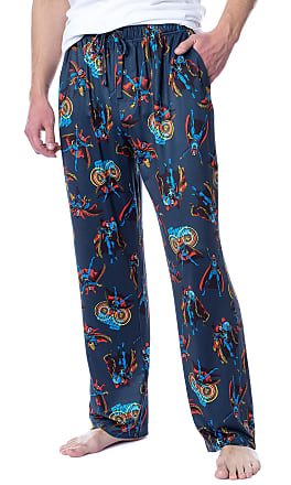 Marvel Comics Mens' Superhero Logo Titles Loungewear Pajama Pants  (XXX-Large) Blue