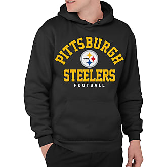 Nfl Pittsburgh Steelers Girls' Gray Tie-dye Crop Hooded Sweatshirt