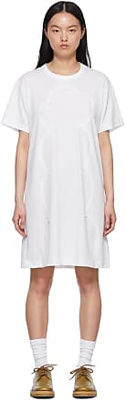 Comme Des Garçons White Polyester Mini Dress