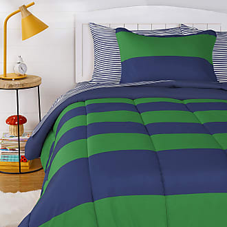 Twin Basics Easy-Wash Microfiber Kid's Comforter and Pillow Sham Set Light Jade Green