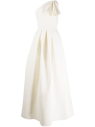 Sachin & Babi Martina draped-detail one-shoulder gown - women - Polyester - 10 - White