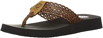 Yellow Box Womens Birder Wedge Flip Flop 