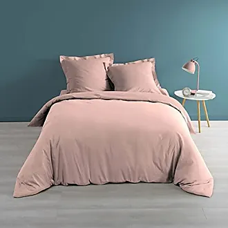 douceur d'intérieur Drap plat 1 Personne 180 x 290 cm Percale uni Percaline  Rose