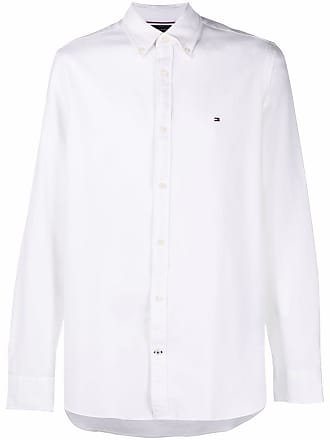 Tommy Hilfiger long-sleeve cotton shirt - men - Cotton/Elastane - S - White