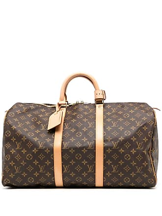 Keepall light up cloth travel bag Louis Vuitton Black in Fabric  20575712