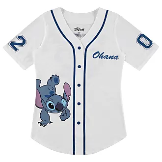 Disney Camiseta feminina Lilo & Stitch com desenho colorido com texto,  Preto, G