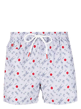 Kiton All-Monogram Swim Shorts