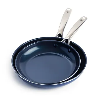 Blue Diamond blue diamond cookware tri-ply stainless steel ceramic  nonstick, 3.75qt saute pan jumbo cooker with lid, pfas-free, multi clad