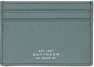 Smythson  Navy Panama Leather Slim Currency Wallet – Baltzar