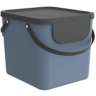 39.5 x 27.5 x 18.0 cm Plastique Rotho Compact Boîte de rangement 13l avec couvercle A4/13l PP recyclé sans BPA vert/anthracite 