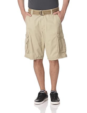 New Men's Lee Dungarees Bourbon Casual Belted Multi Pocket Cell Cargo Shorts 