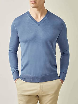 Uomo Abbigliamento da Maglieria da Maglioni con scollo a V Pullover da Uomo di Alpha Studio in Blu 