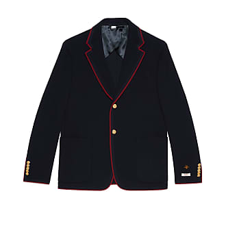 Gucci Wool cotton jersey jacket with patches