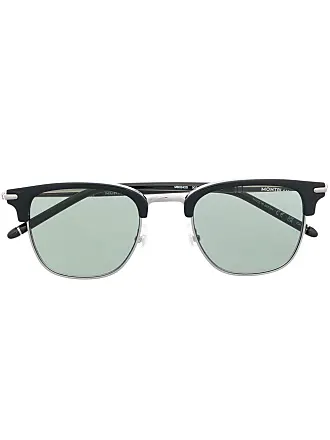 Runde Sonnenbrille mit schwarzer eingespritzter Fassung - Luxus  Sonnenbrillen – Montblanc® DE