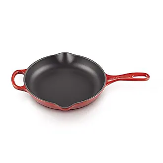  Le Creuset Enameled Cast-Iron 10-1/4-Inch Skillet with Iron  Handle, Cherry: Home & Kitchen