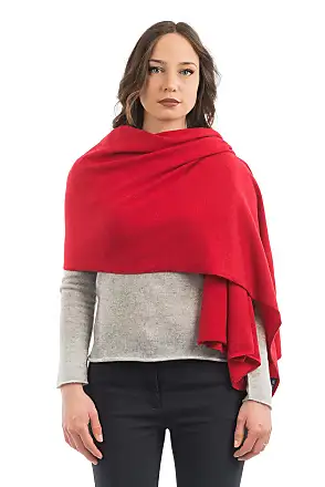 Eleventy intarsia-knit cashmere scarf - Red