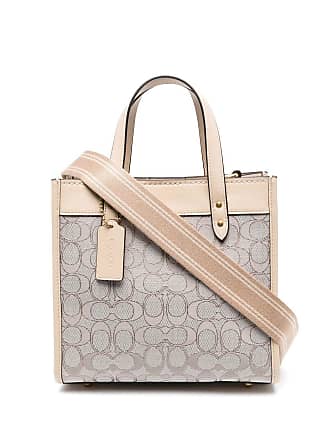  COACH Signature Jacquard Field Tote 30 B4/Stone Ivory