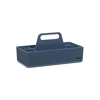 Scatola contenitore con 16 scomparti tessuto blu organizer per