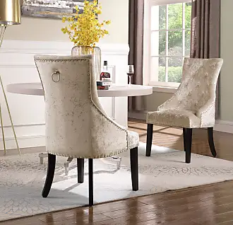 SET OF TWO High Back Tufted Parsons Upholstered Padded Dining Room Cha –  BTExpert