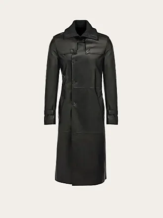Ferragamo Flock velvet coat - Black