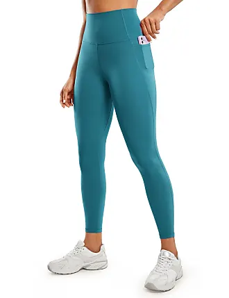 CRZ YOGA Womens Quick-Dry Athletic Shorts Holiday Teal Blue NWT 8