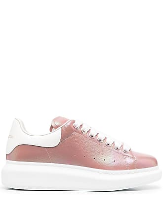 pink and white alexander mcqueen trainers