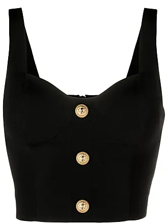 PORT DE BRAS Comporta ruched stretch-jersey cropped top