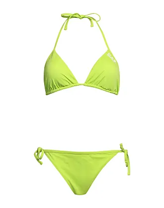 Womens Push Up Green Bandeau Bikini Set Halter Neck, Hollow Out Design,  Sexy Swimwear For Beach And Pool 210604 From Dou01, $9.6