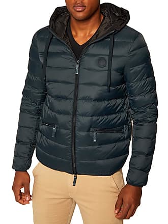 Armani Exchange Synthetic Padded Parka Jacket in Black for Men Mens Clothing Jackets Down and padded jackets 