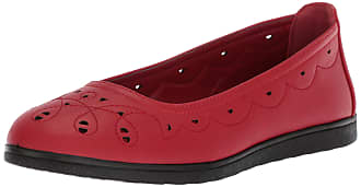 Easy Street Womens Alfie Ballet Flat, red, 6.5 M US