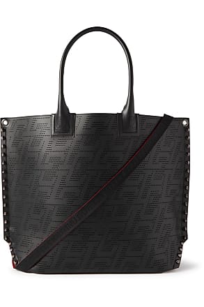 Christian Louboutin Cabalou Perforated Leather Tote Bag - Men - Black Bags