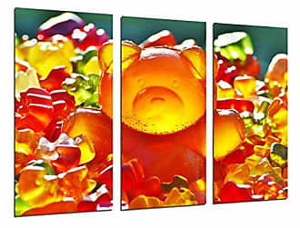 HD Glasbild EG4100501182 KUNST ABSTRAKT ORANGE 100 x 50 cm Wandbild DESIGN 