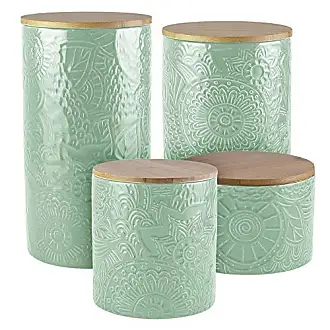 American Atelier Canister Set 3-piece Ceramic Jars In Small