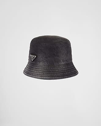 Prada Raffia Triangle Bucket Hat - Neutral - S