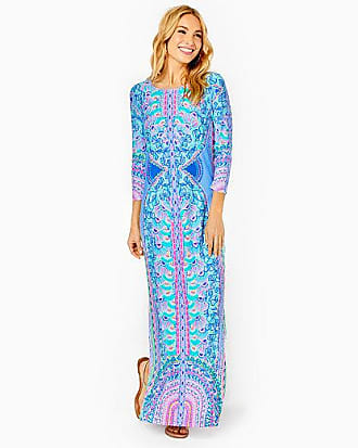 Lilly Pulitzer Womens Morgann Maxi Dress Size Medium, Seaside Shindig Engineered Maxi Dress - Lilly Pulitzer