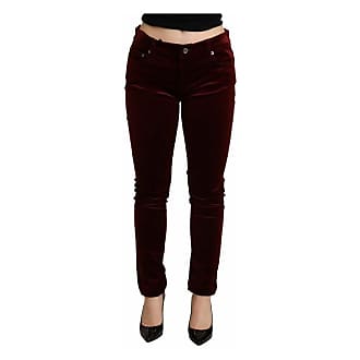 Donna Miinto Donna Abbigliamento Pantaloni e jeans Jeans Jeans affosulati Taglia: 3XS Cropped Tapered Pants Rosso 
