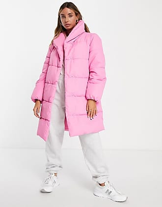 Damen Bekleidung Mäntel Lange Jacken und Winterjacken Pinko Wolle Mantel mit Gürtel in Pink 