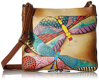 Anna by Anuschka Dragonfly Glass Painting Hand-Painted Leather Wallet, Best Price and Reviews
