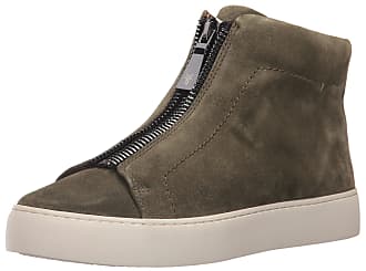 Frye Womens Lena Zip HIGH Fashion Sneaker, Forest Soft Oiled Suede, 6.5 M US