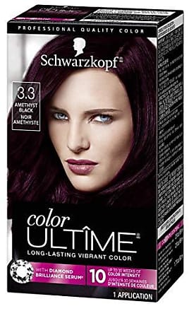 Schwarzkopf Color Ultime Hair Color Cream, 3.3 Amethyst Black (Packaging May Vary)