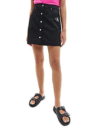 Femme Vêtements Jupes Minijupes Jupe en jean Jean Calvin Klein en coloris Noir 