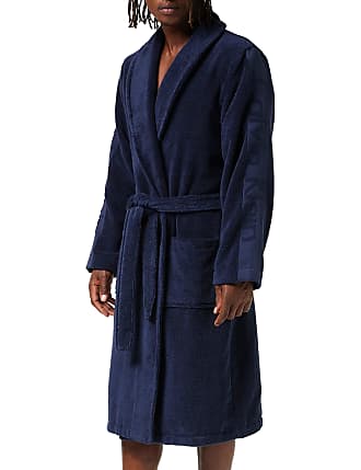 Big & Tall Men's Foxfire Plush Robe 3XL/4XL or 5XL/6XL Dual Size #240 Navy 