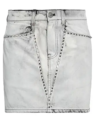 Grey best sale denim skirt